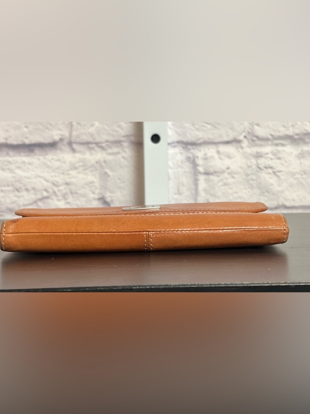 Fossil Genuine Leather Tri-Fold Wallet - Picture 9 of 14